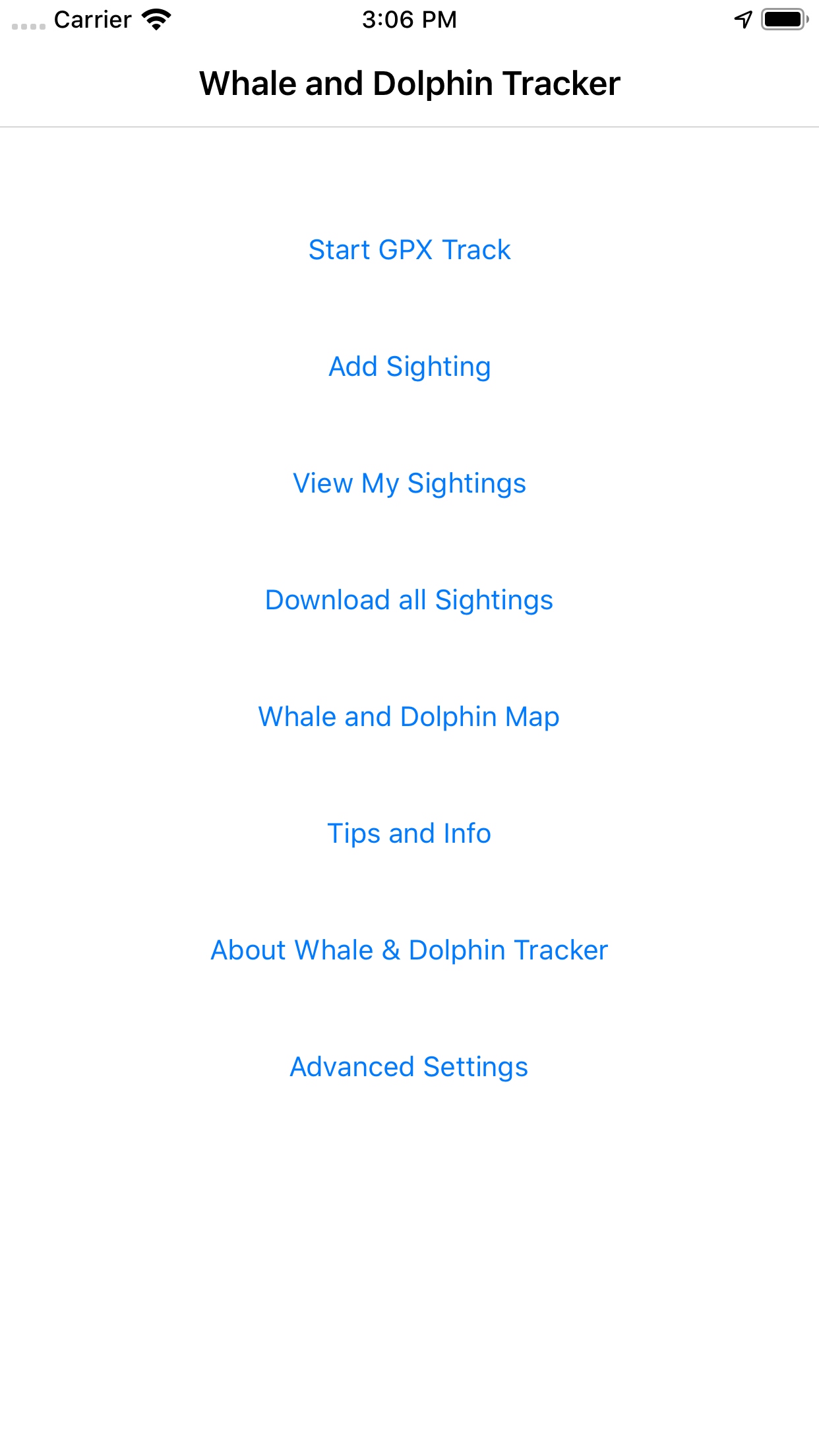 Whale and Dolphin Tracker