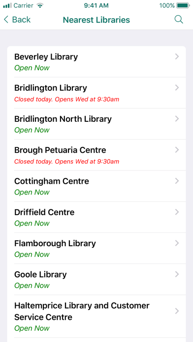 East Riding Libraries Screenshot