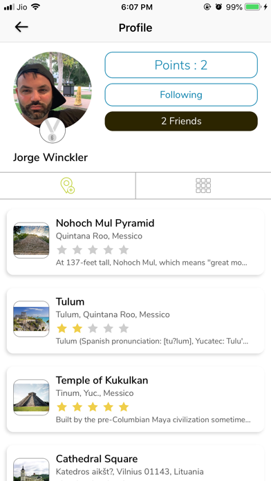 Landmarker - Social Travel App Screenshot