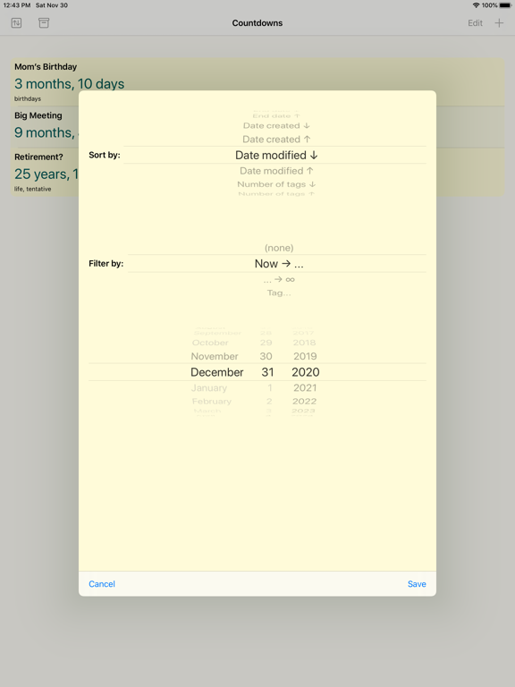 Screenshot #5 pour Super Countdown Tracker