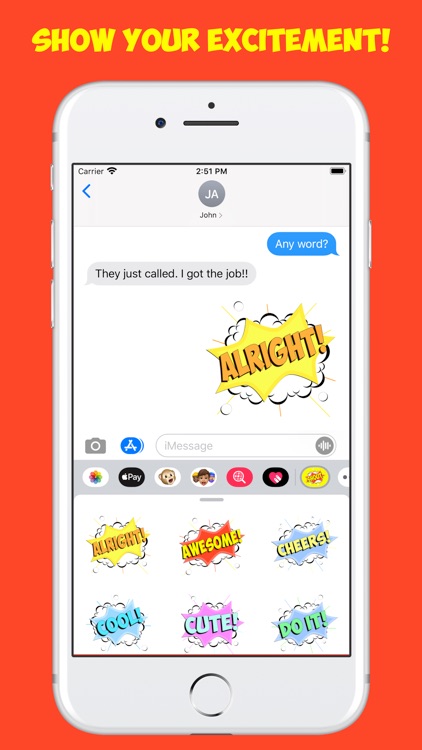 Shout! Stickers for iMessage
