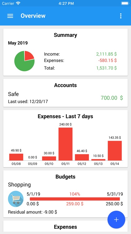 Fast Budget - Expense Manager
