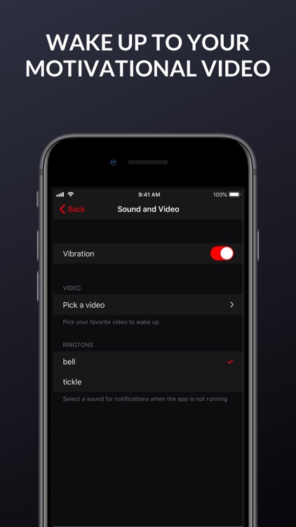 Video Alarm Clock.