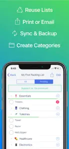 Packing List Checklist screenshot #3 for iPhone