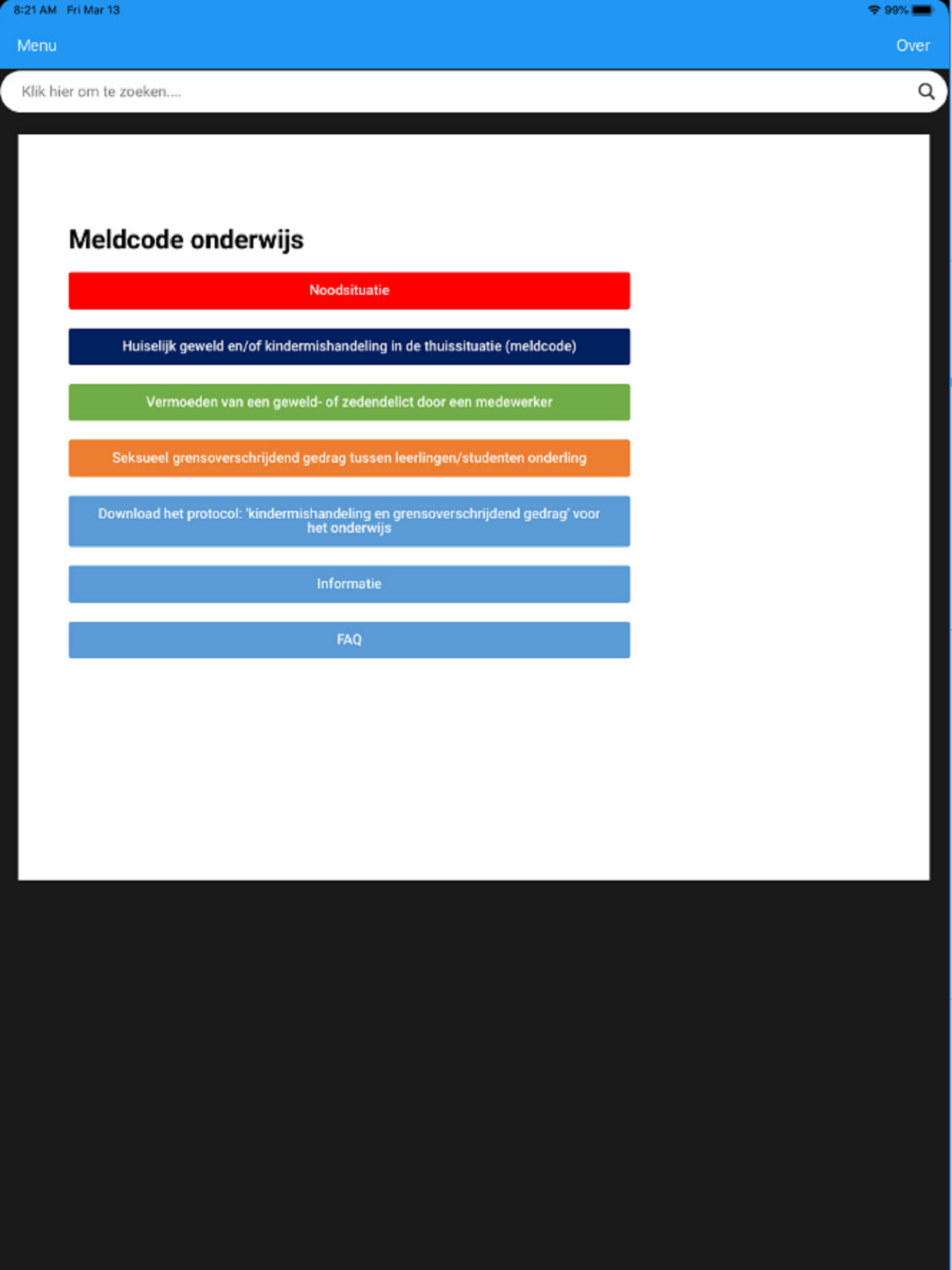 Meldcode Kindermishandeling