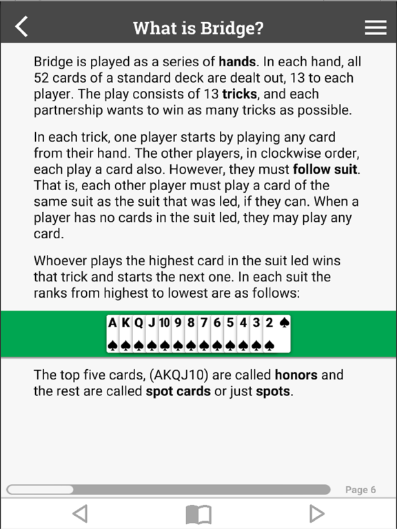 LearnBridge iPad screenshot 1 - Games app
