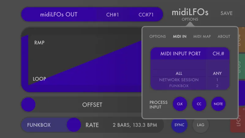 midiLFOs - midi modulator screenshot 2 of 4