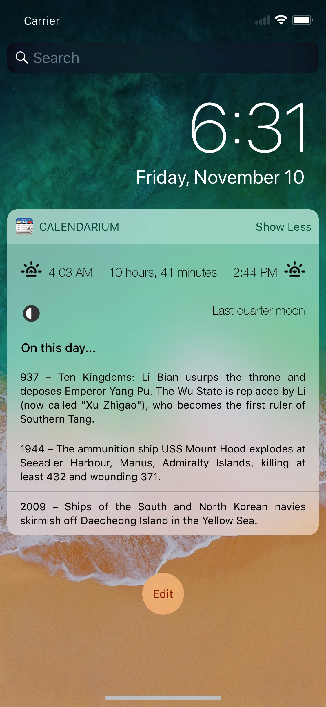 Screenshot do app Calendarium - About this Day