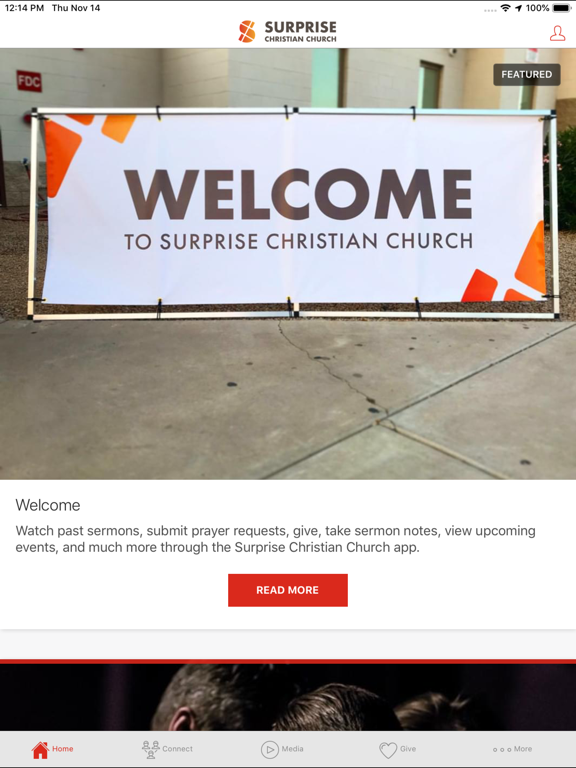 Surprise Christian Church iPad screenshot 1 - Lifestyle app