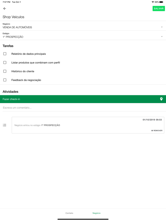 Força de Vendas Plus iPad screenshot 2 - Business app
