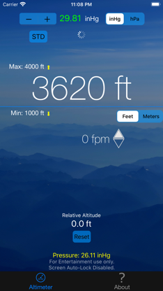 Pressure Altimeter screenshot 1