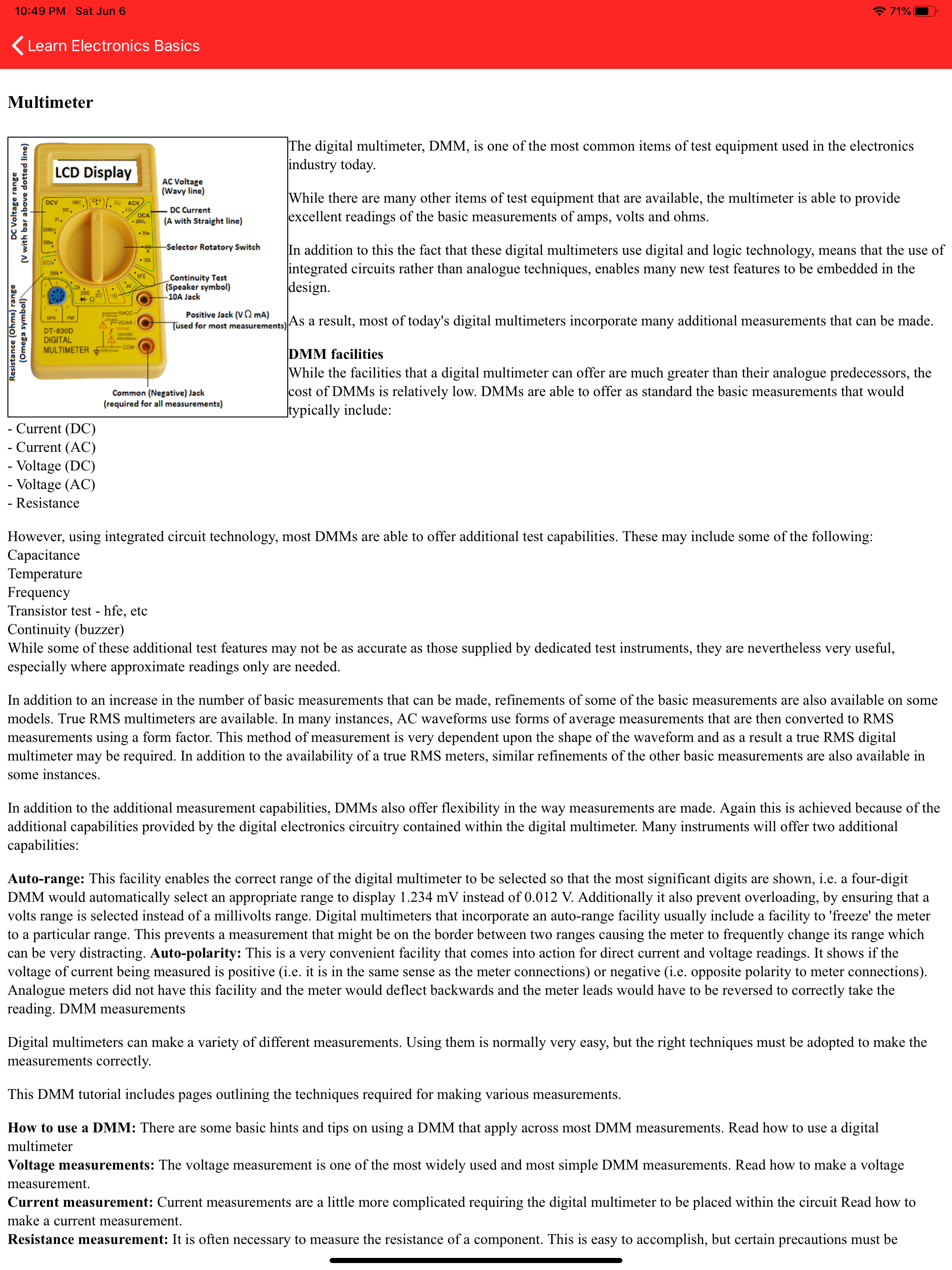 Learn Electronics Basics screenshot 9