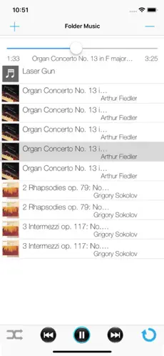 Captura de Pantalla 1 Reproductor de música de carpe iphone