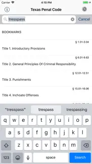 tx penal code 2024 - texas law iphone screenshot 1