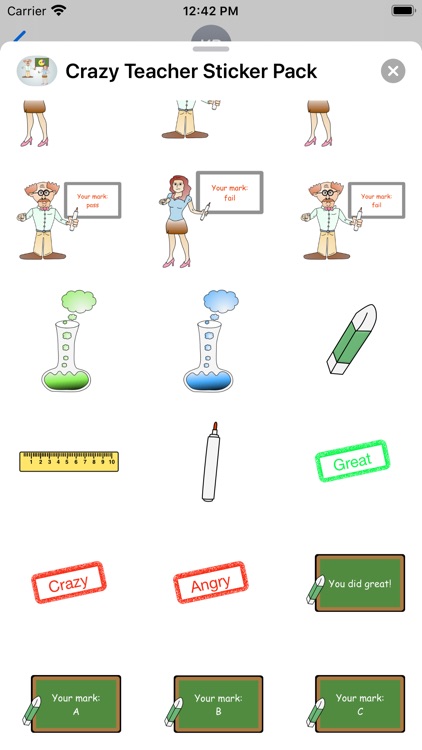 Crazy Teacher Sticker Pack screenshot-7