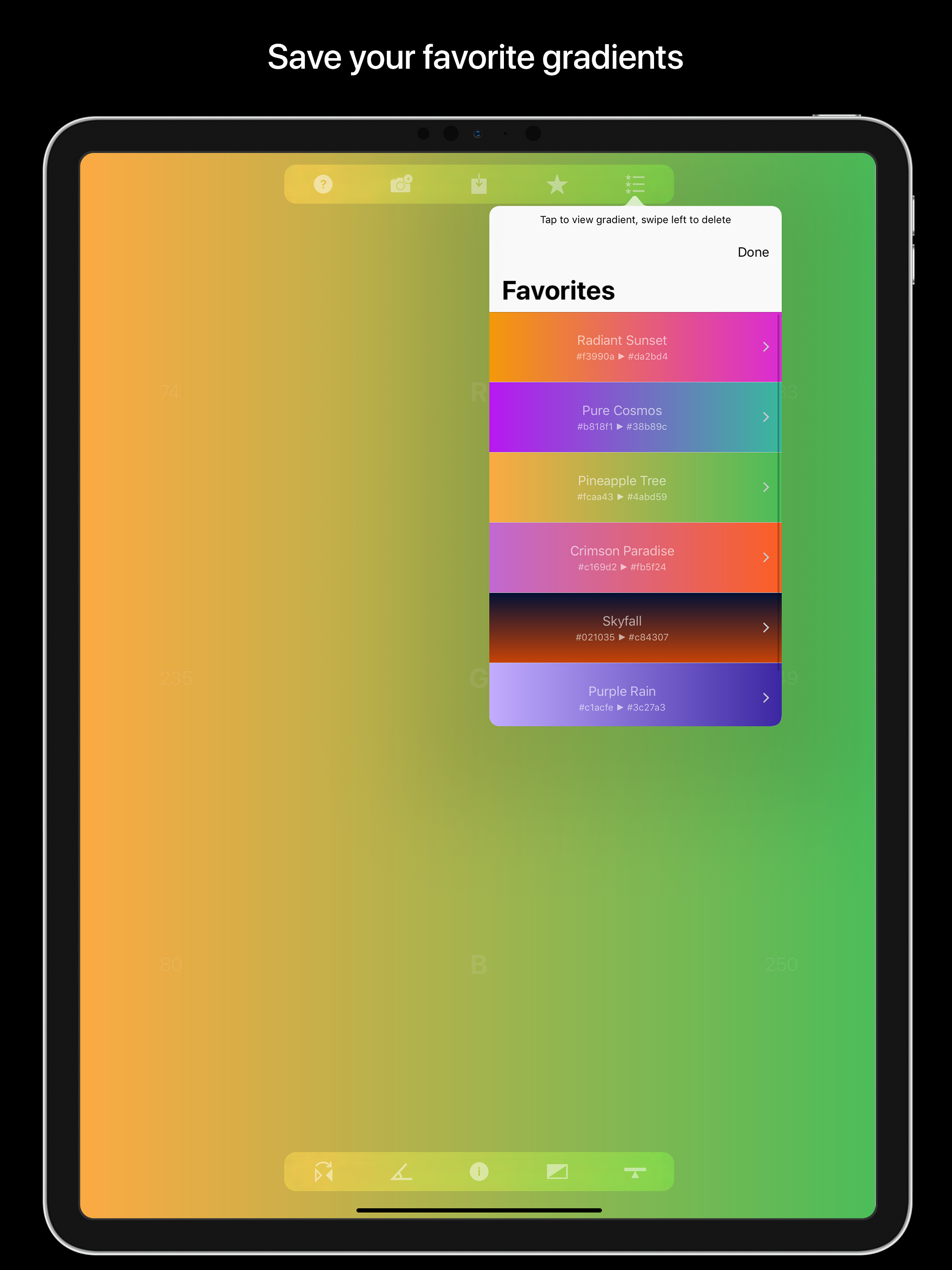 Ombre: gradient generator