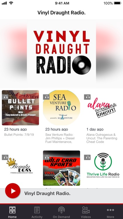 Vinyl Draught Radio.