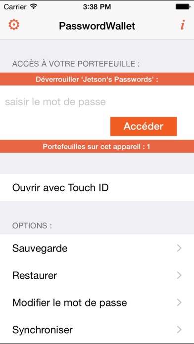 Screenshot #1 pour PasswordWallet