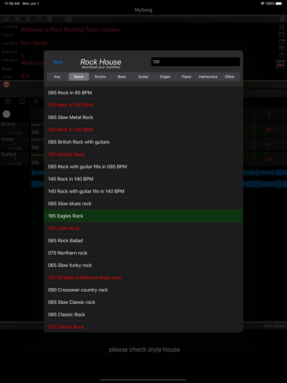 Screenshot #5 pour Rock Backing Tracks Creator