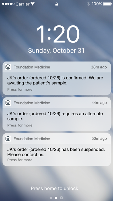 Foundation Medicine Screenshot