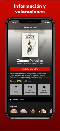 Screenshot 3 Movie Lists - Mejores pelis iphone