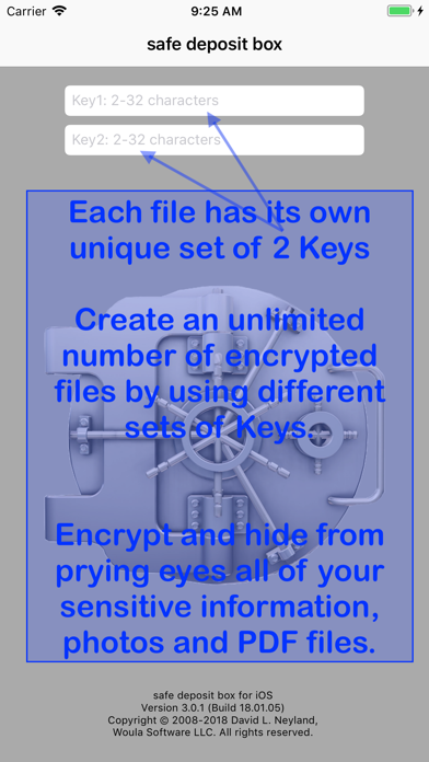 safe deposit box Screenshot
