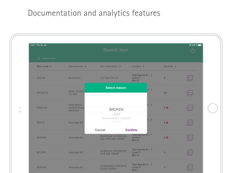 TOM Backup Stock Management - Medical App | MWM