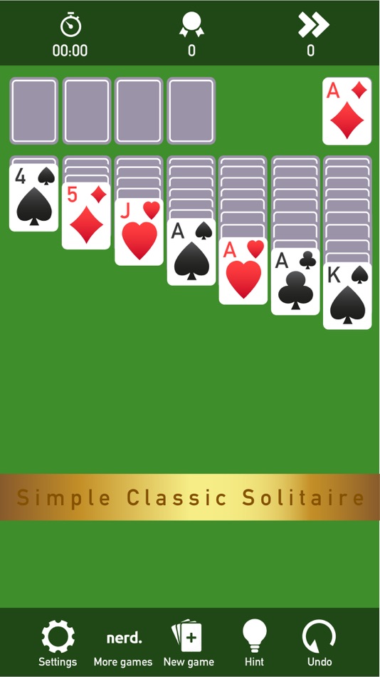 #1. Quickie Solitaire (iOS) 由: Nerd Agency
