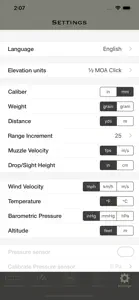 Ballistic Calculator SBC Light screenshot #7 for iPhone