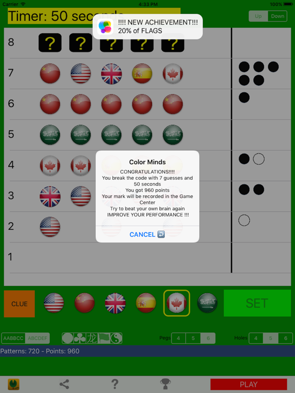 Screenshot #6 pour Color Pegs Challenge