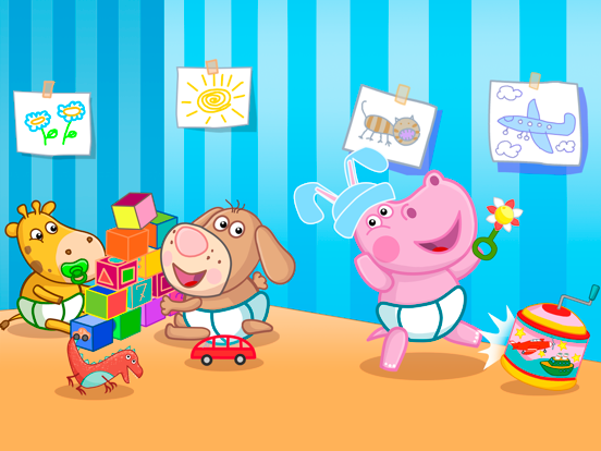 Hippo pet care game simulator iPad screenshot 8 - Games app