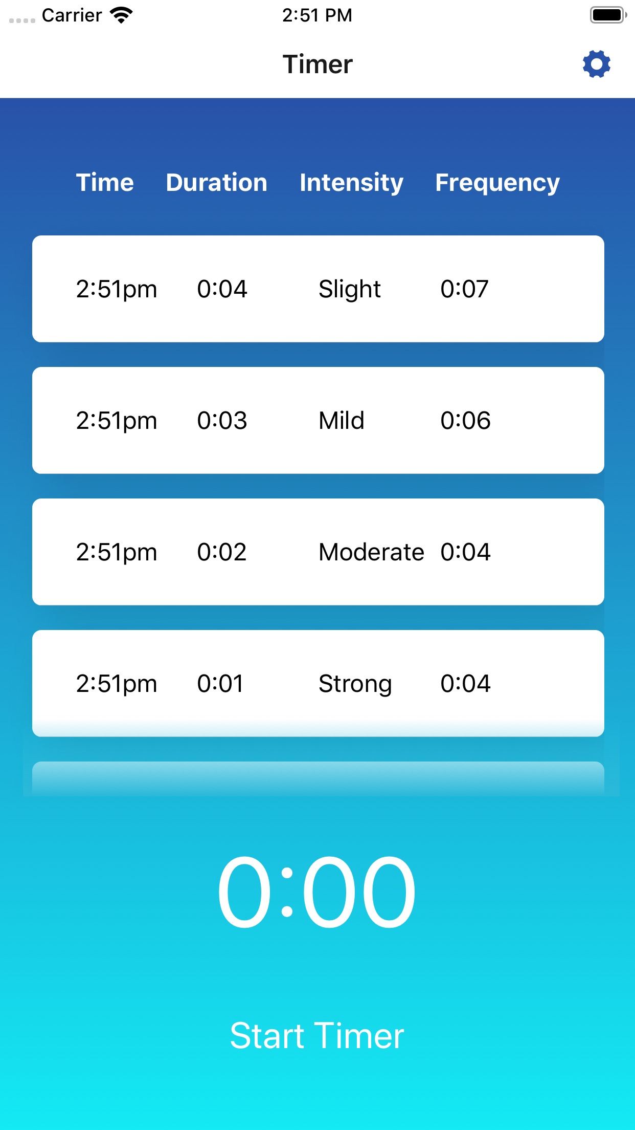 Screenshot 3 of Easy Contraction Timr