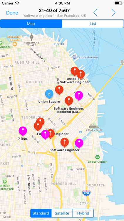 Jobs on map - easy job search