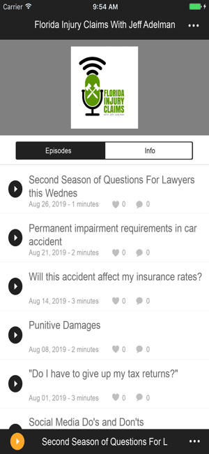 Florida Injury Claims Podcast
