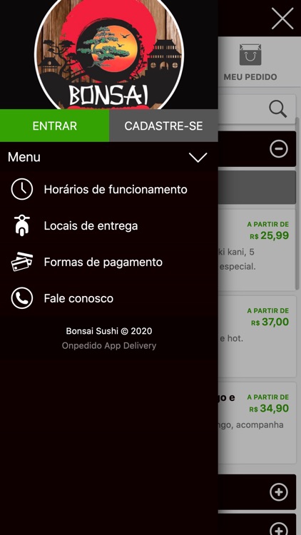 Bonsai Sushi Delivery