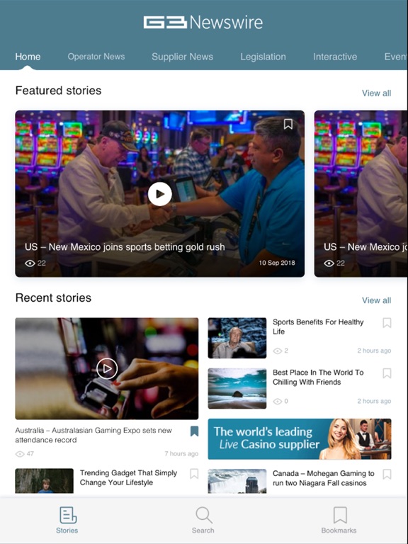 G3 Newswire iPad screenshot 2 - News app