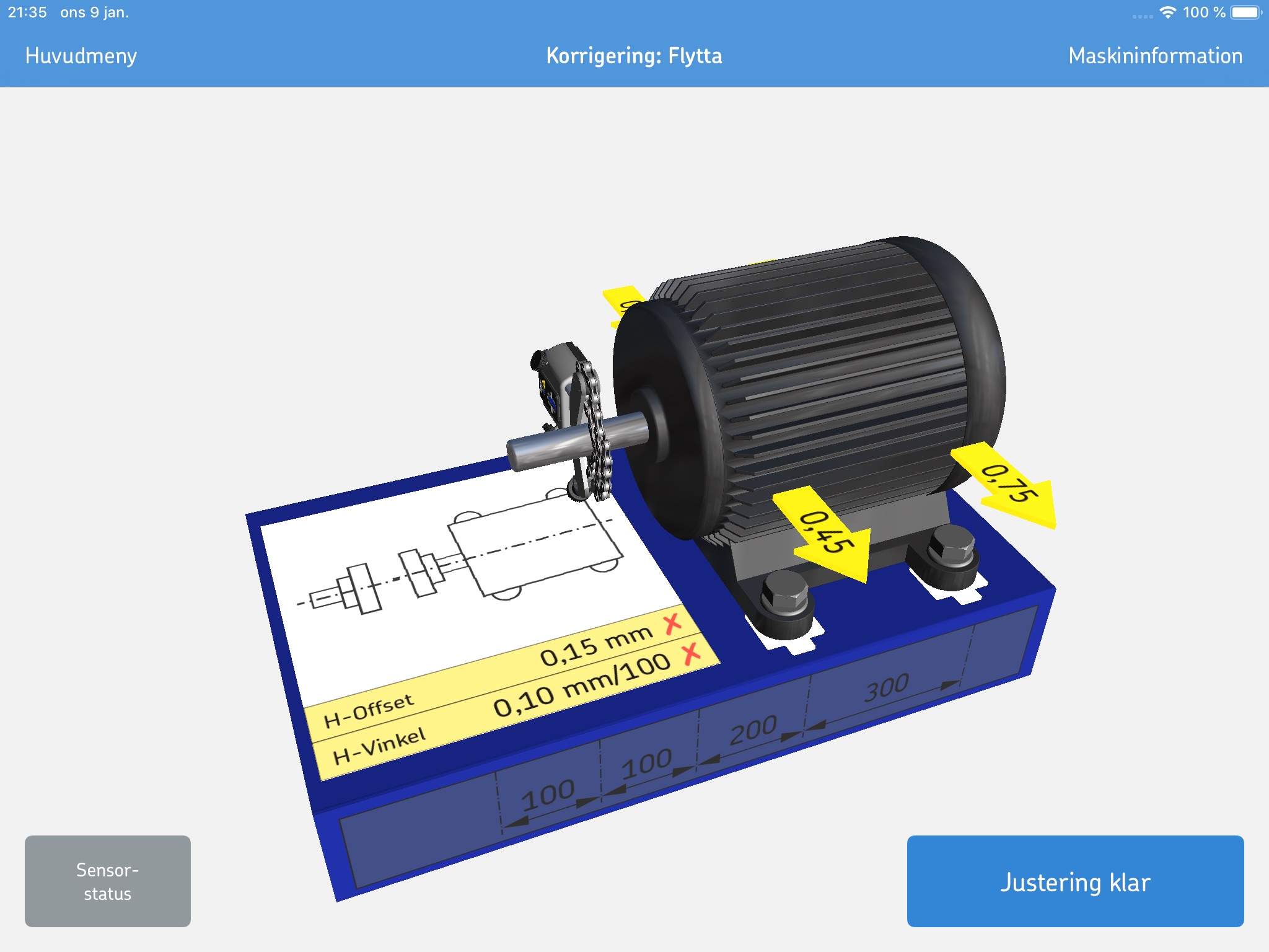 SKF Shaft alignment screenshot 3