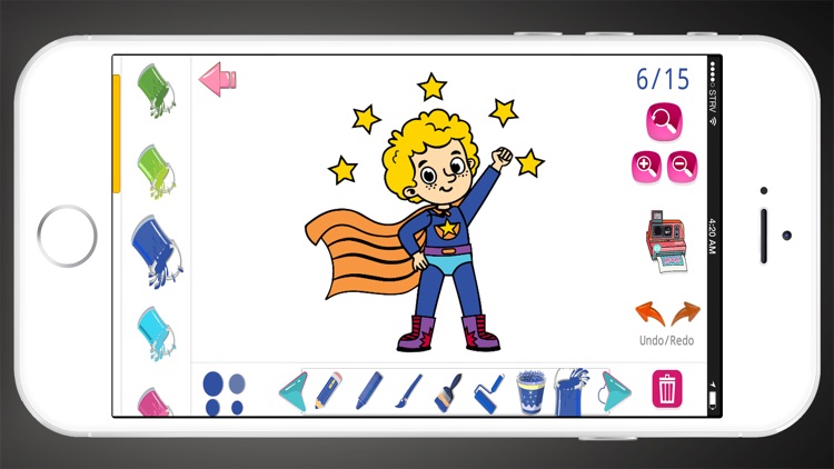 Smart Coloring Super Heros screenshot-3