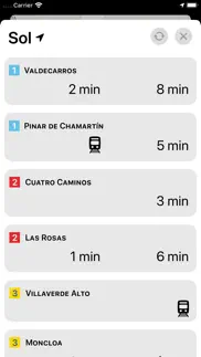 metro madrid - waiting times iphone screenshot 1