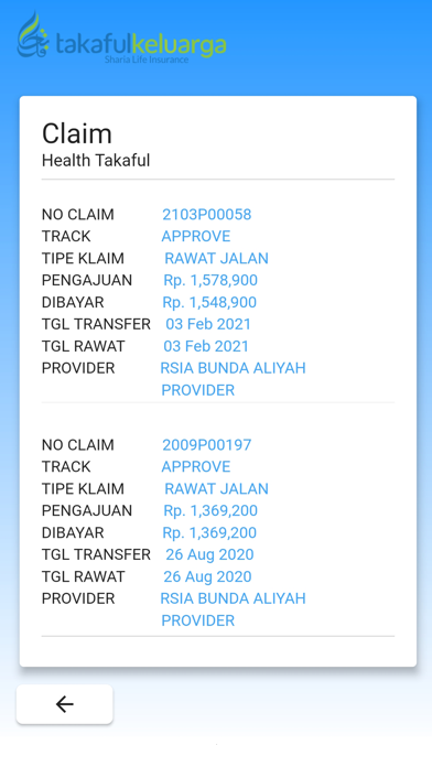 E-Card Takaful Keluarga Screenshot