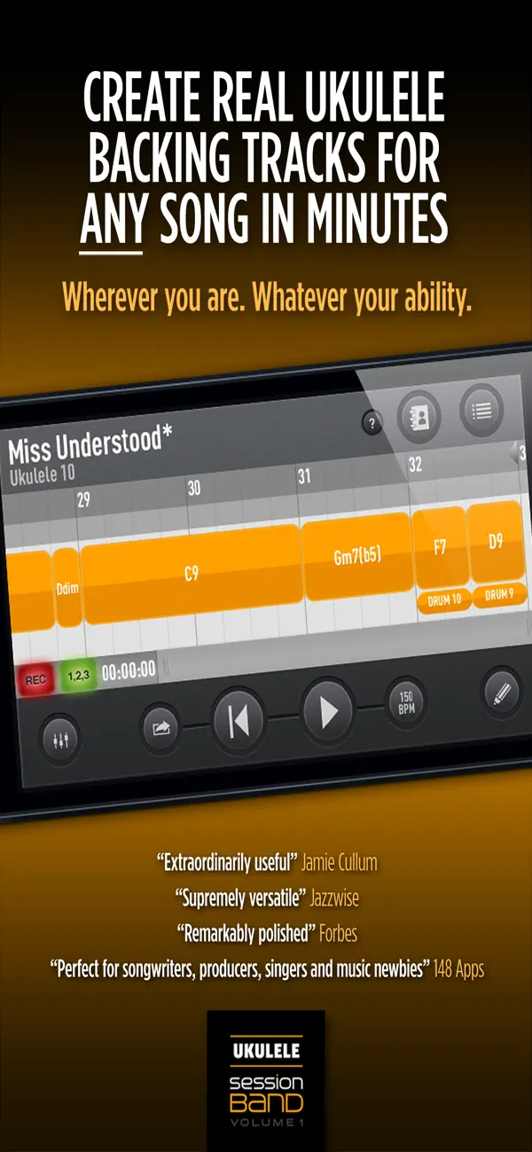 Screenshot #1 pour SessionBand Ukulele Band 1