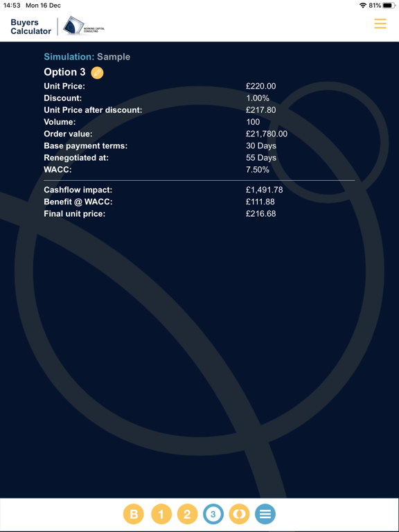 Screenshot #6 pour WCC Buyers Calculator