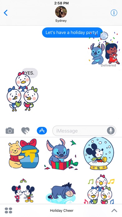 Screenshot #1 pour Disney Stickers: Holiday Cheer