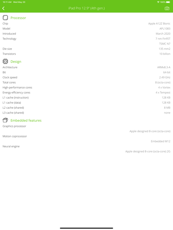 LTE Info iPad screenshot