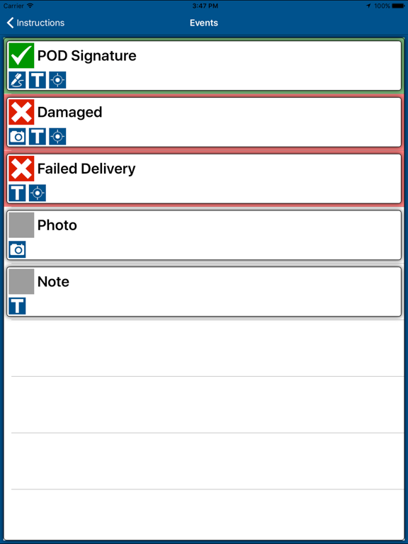 InCab for ForwardOffice iPad screenshot
