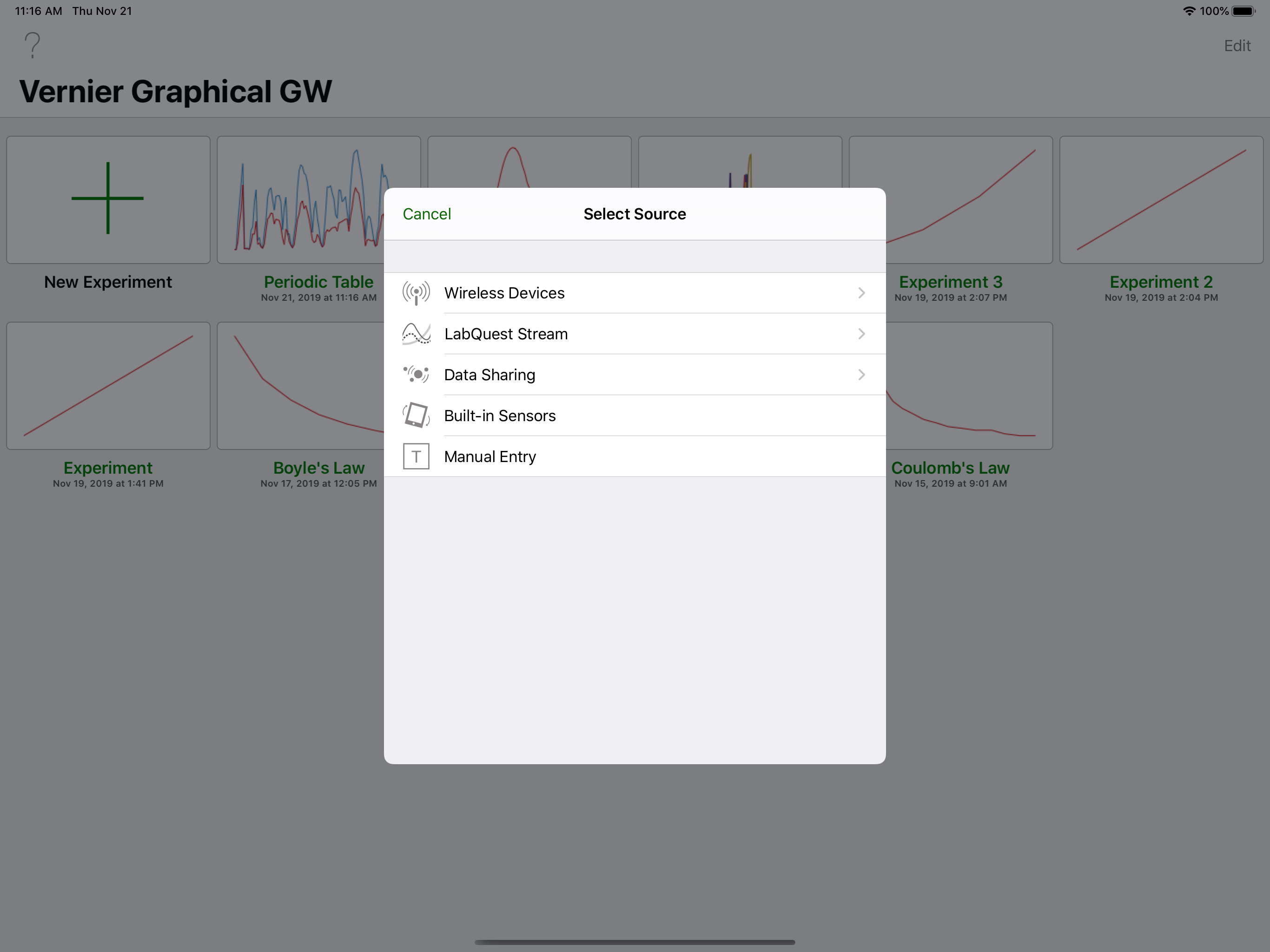 Vernier Graphical Analysis GW