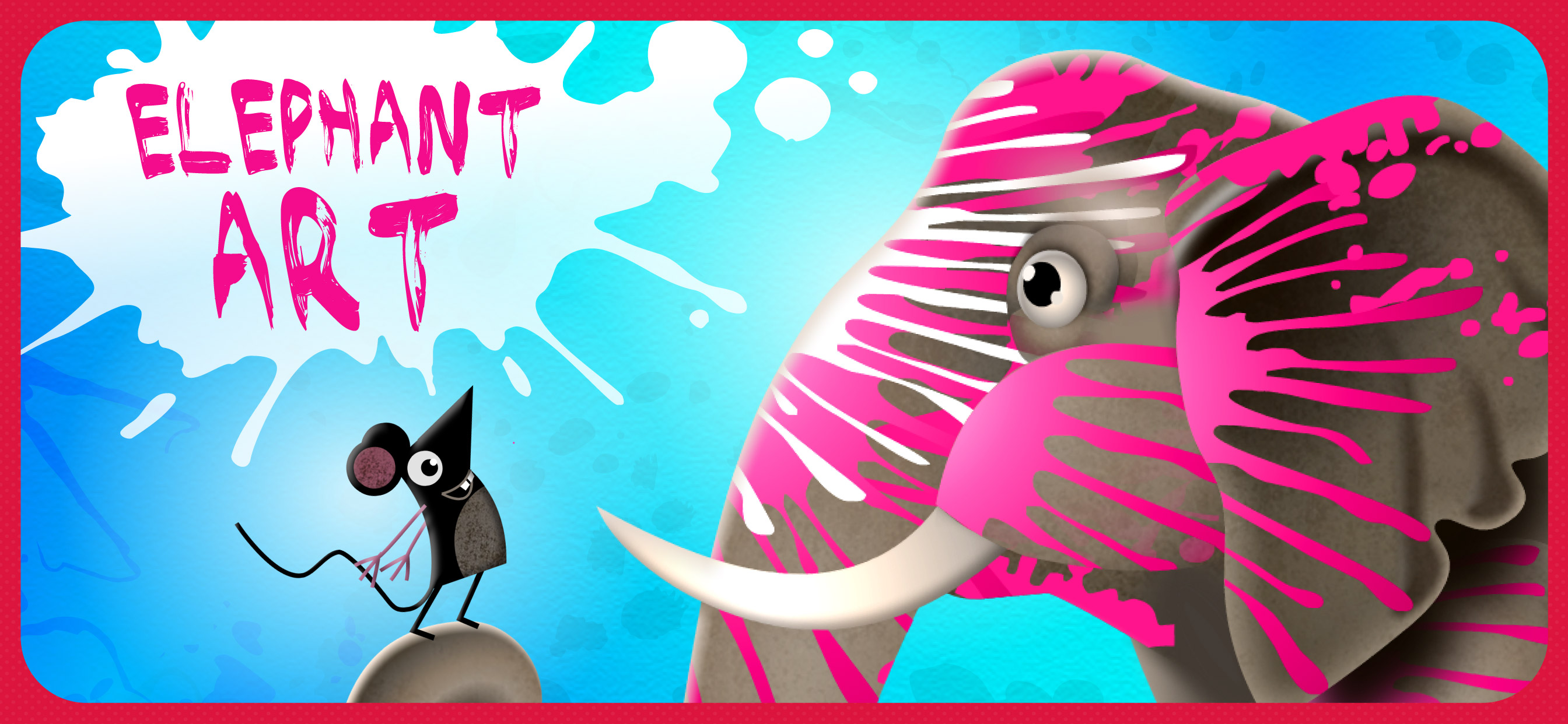 Elephant Art coloring - FULL