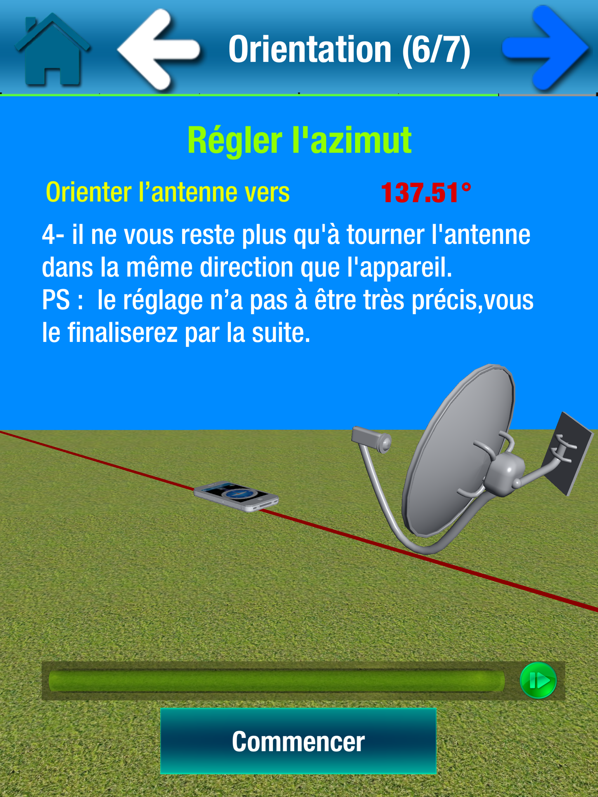 SC Installer aligner Parabole