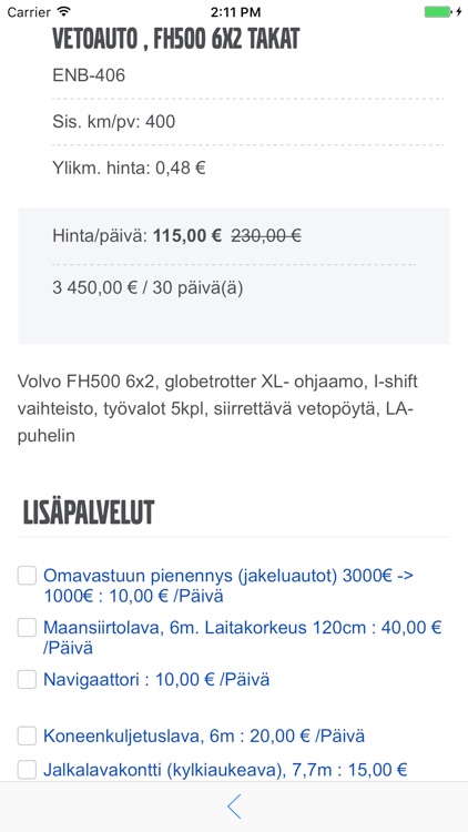 VOLVO TRUCK RENTAL screenshot-3