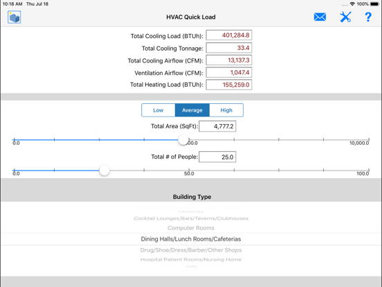 HVAC Toolkit Ultimate iPad screenshot